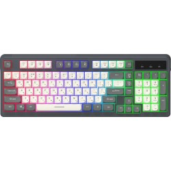 Клавиатура OKLICK 731G (серый/белый)