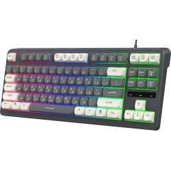 Клавиатура Oklick 711G (серый/белый)