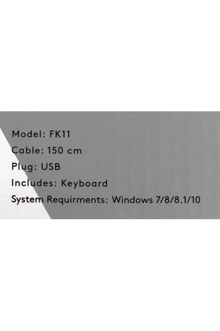 Клавиатура A4Tech FK11 USB slim (белый) 9