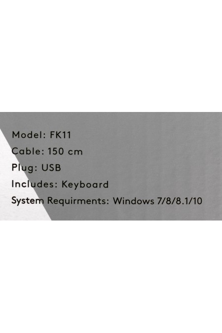 Клавиатура A4Tech FK11 USB slim (белый) 3