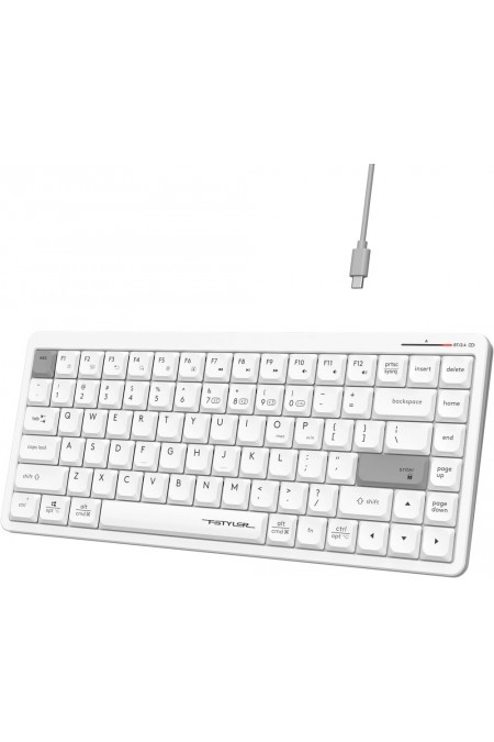 Клавиатура A4Tech Fstyler FBX53C (белый) 2