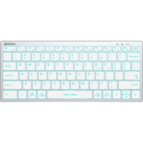 Клавиатура A4Tech Fstyler FX61 (белый/синий) 3