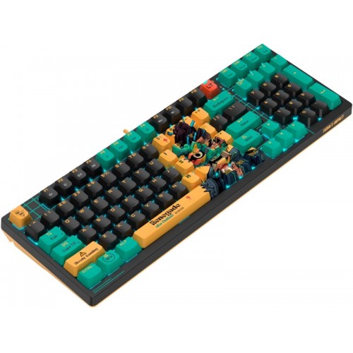 Клавиатура Bloody AT98 Renegade (черный/зеленый) 