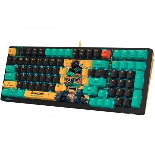 Клавиатура Bloody AT98 Renegade (черный/зеленый) 7