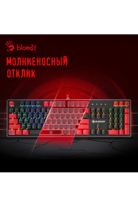 Клавиатура Bloody B820N (черный/красный) 2
