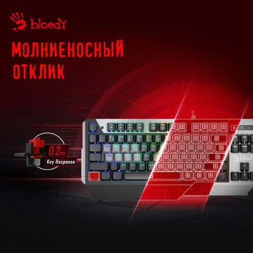 Клавиатура Bloody B865N (серый/черный) 2