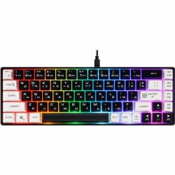 Клавиатура Defender Aris GK-349 RU (45344) (черный/белый)