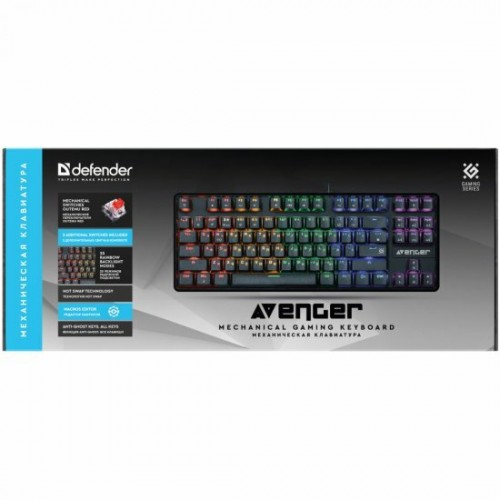 Клавиатура Defender AVENGER GK-412 RU (45410) (черный) 1