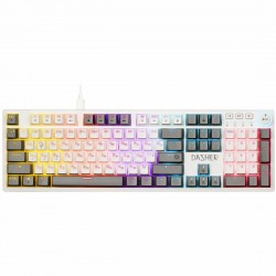 Клавиатура Defender Dasher GK-472 RU (45472) (серый/белый)