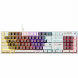 Клавиатура Defender Dasher GK-472 RU (45473) (серый/белый)