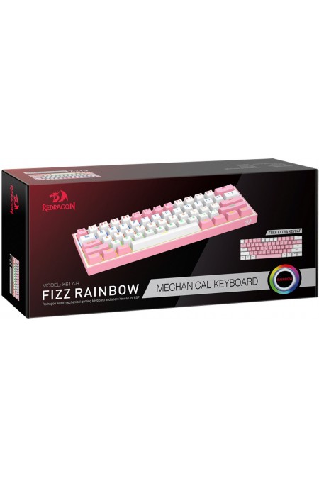 Клавиатура DEFENDER FIZZ (70672) (розовый/белый) 2