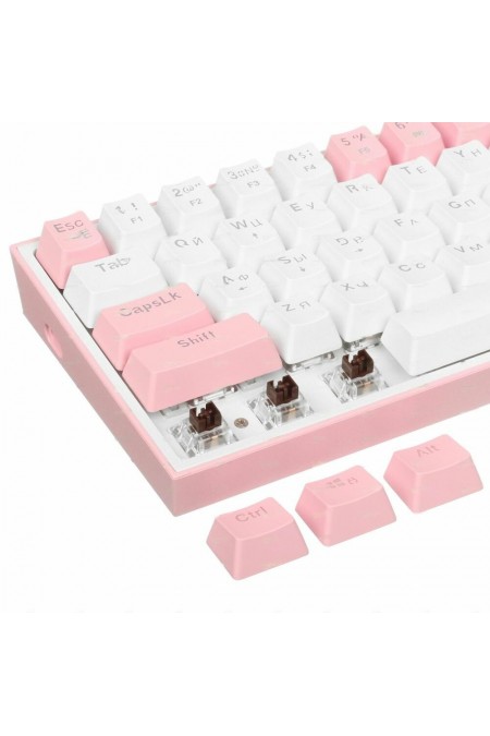 Клавиатура DEFENDER FIZZ (70672) (розовый/белый) 7