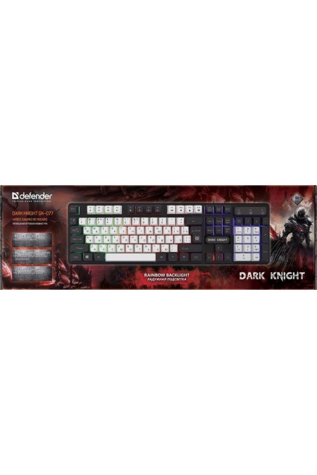 Клавиатура Defender GK-077 (45078) (белый/черный) 1