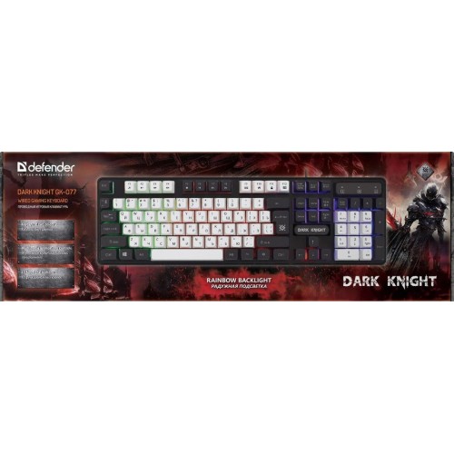 Клавиатура Defender GK-077 (45078) (белый/черный) 1