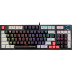 Клавиатура DEFENDER HAWK GK-418 RU (45418) (черный/белый)