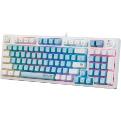 Клавиатура DEFENDER HAWK GK-418 RU (45422) (белый/красный)