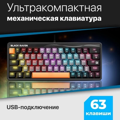 Клавиатура Defender Raven GK-417 (черный) 1