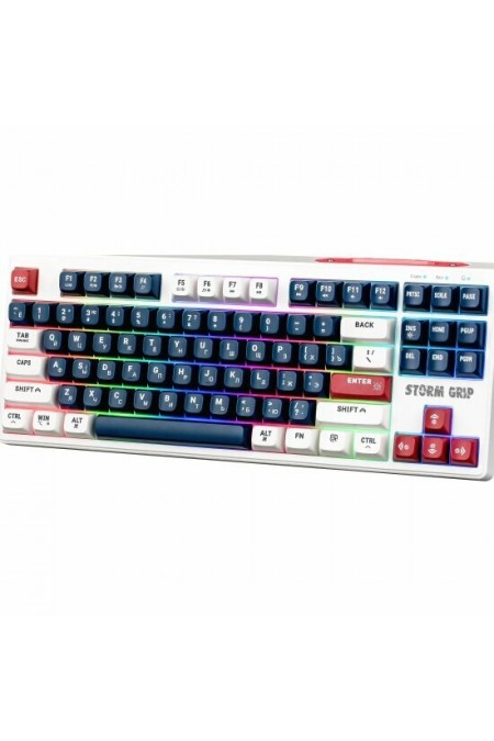Клавиатура Defender Storm Grip GK-188 RU (45188) (белый/синий) 1