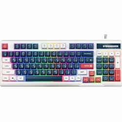 Клавиатура Defender Stormrider GK-425 RU (45425) (белый/синий)