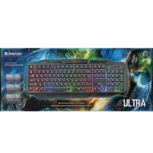 Клавиатура Defender Ultra HB-330L USB (черный) 1