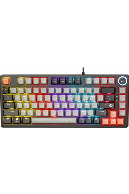 Клавиатура Defender Wildfire GK-213 RU (45214) (серый/черный) 