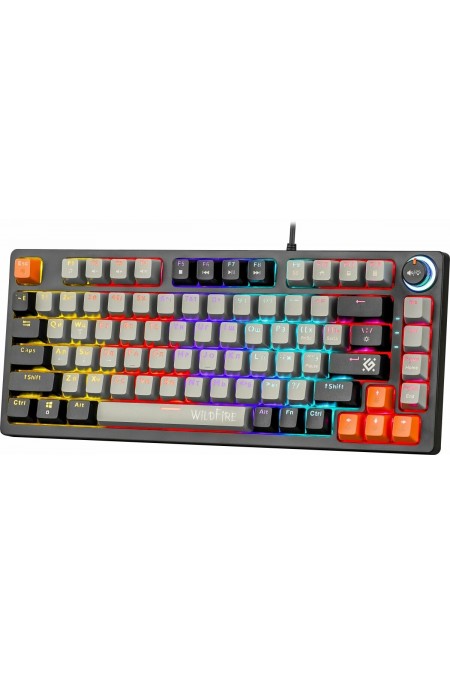 Клавиатура Defender Wildfire GK-213 RU (45214) (серый/черный) 2