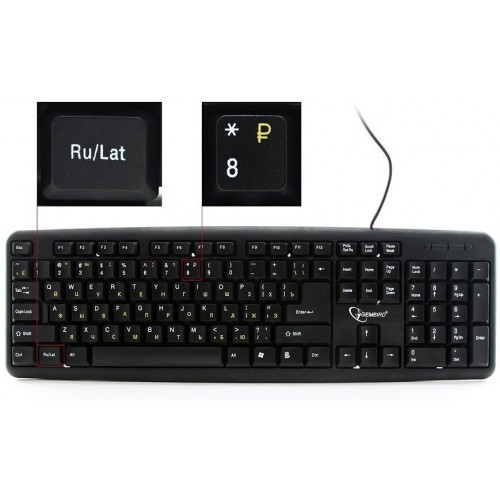 Клавиатура Gembird KB-8320U-BL USB (черный) 1