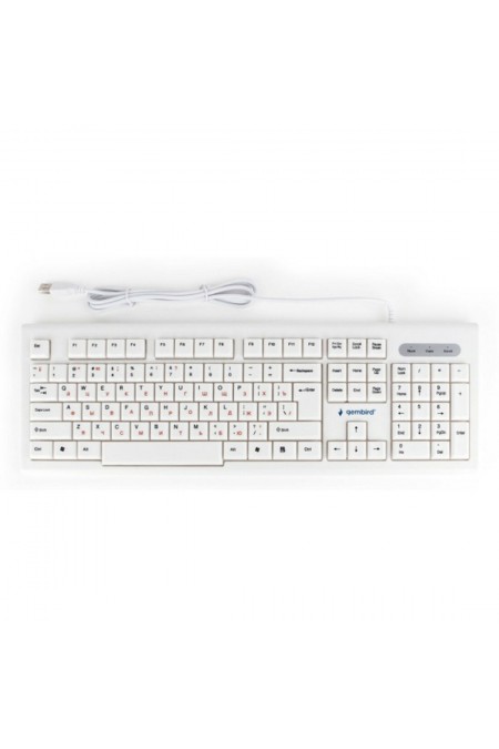 Клавиатура Gembird KB-8354U (бежевый/белый) 
