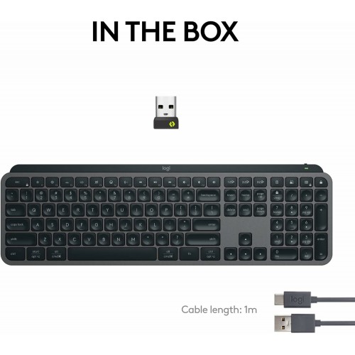 Клавиатура Logitech MX Keys S Wireless Keyboard 920-011600 (черный) 9