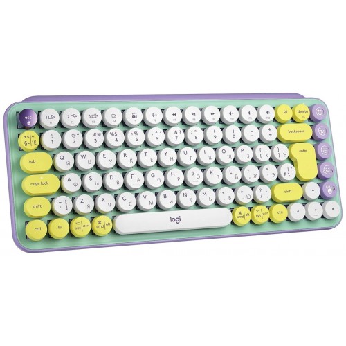 Клавиатура Logitech POP Keys (920-010717) (зеленый/сиреневый) 1