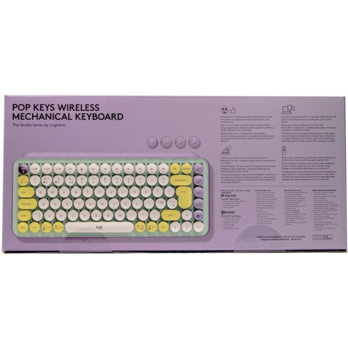 Клавиатура Logitech POP Keys (920-010717) (зеленый/сиреневый) 2