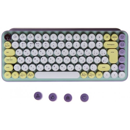 Клавиатура Logitech POP Keys (920-010717) (зеленый/сиреневый) 5