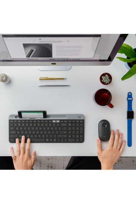 Клавиатура Logitech Wireless Bluetooth Keyboard K580 (темно-серый) 6