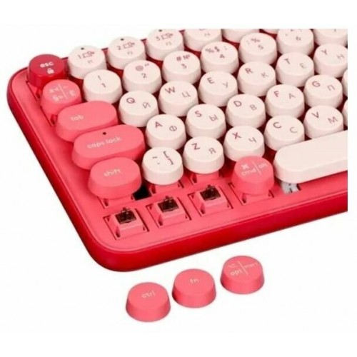 Клавиатура Logitech Wireless Keyboard POP Keys Heartbreaker Rose (розовый) 1
