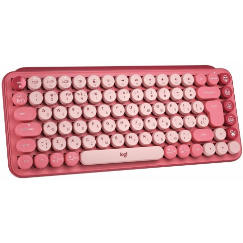 Клавиатура Logitech Wireless Keyboard POP Keys Heartbreaker Rose (розовый) 8