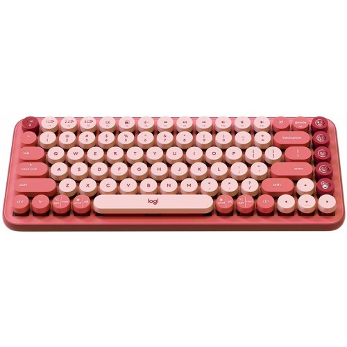 Клавиатура Logitech Wireless Keyboard POP Keys Heartbreaker Rose (розовый) 9