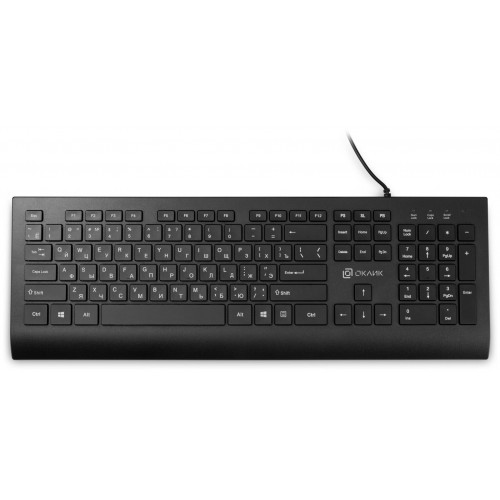 Клавиатура Oklick 155M USB slim (черный) 