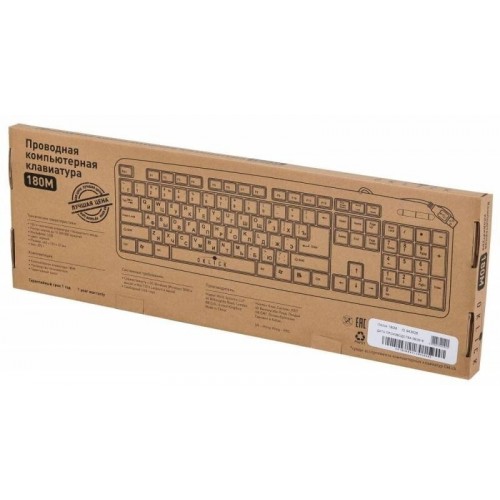 Клавиатура Oklick 180M USB (черный) 8