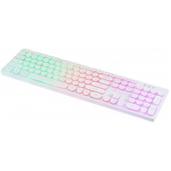 Клавиатура Oklick 420MRL (белый)