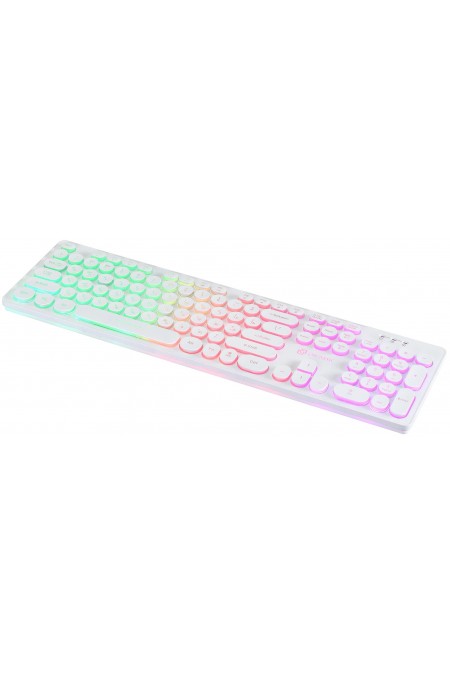 Клавиатура Oklick 420MRL (белый) 