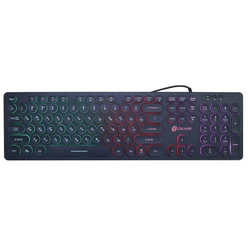Клавиатура Oklick 420MRL USB (черный) 