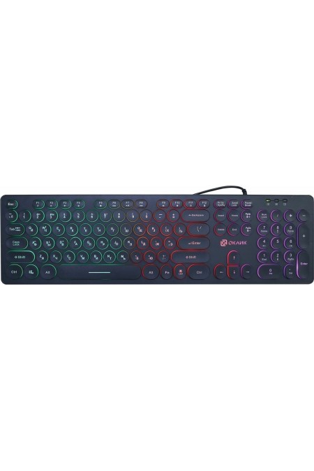 Клавиатура Oklick 420MRL USB (черный) 