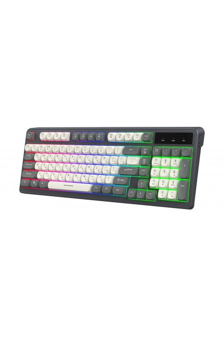 Клавиатура OKLICK 731G (серый/белый) 1