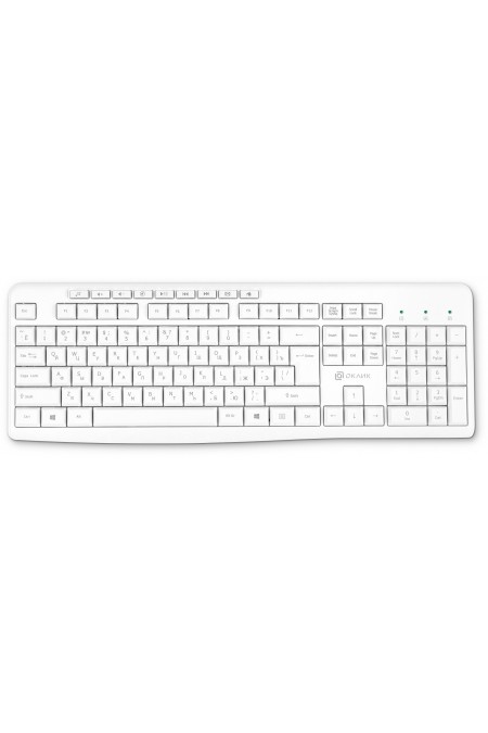 Клавиатура Oklick K225W (белый) 