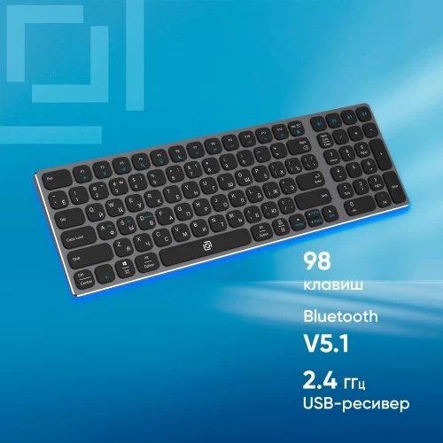 Клавиатура Oklick K767W (серый/черный) 