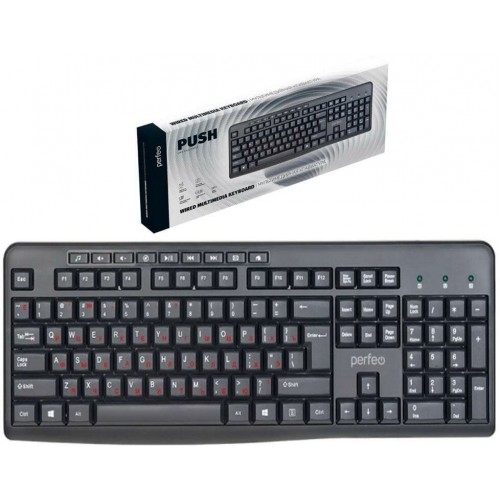 Клавиатура Perfeo PUSH (черный) 1