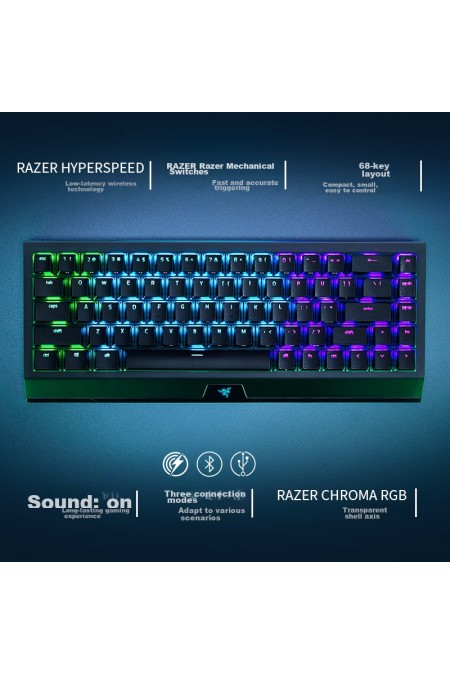 Клавиатура Razer BlackWidow V3 Mini HyperSpeed (Yellow Switch) (черный) 1