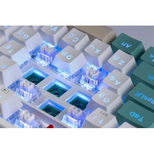 Клавиатура Redragon Veigar (белый/зеленый) 3