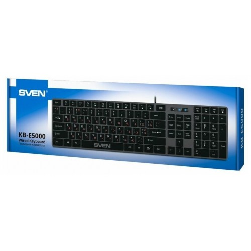 Клавиатура Sven KB-E5000 (серый металлик) 5