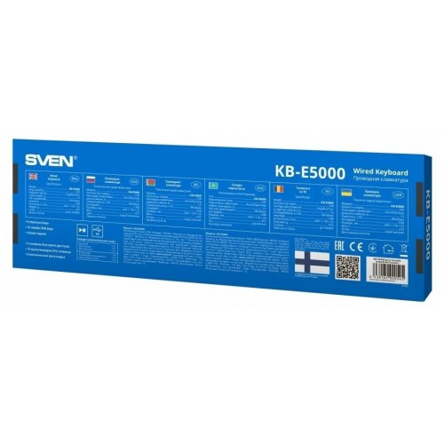 Клавиатура Sven KB-E5000 (серый металлик) 9